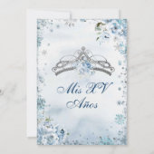 Blauwe koninklijke prinses Mexicaans meisje 16e ve Kaart (Achterkant)