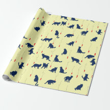 Blauwe kookpennen en rode vissen