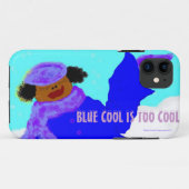 BLAUWE KOOL Case-Mate iPhone CASE (Achterkant (horizontaal))