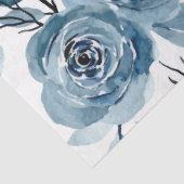 Blauwe kool Rozen Decoupage Tissuepapier (Detail)