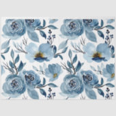 Blauwe kool Rozen Decoupage Tissuepapier (Voorkant)