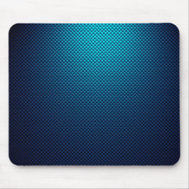 Blauwe koolstofvezel gepatterd muismat