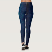 Blauwe koolstofvezel leggings (Achterkant)