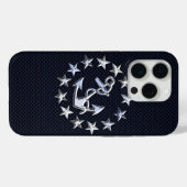 Blauwe koolstofvezel Nauwe jachtvlag Afdruk Case-Mate iPhone Case (Achterkant (horizontaal))