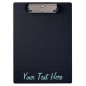 Blauwe koolstofvezel Nauwe jachtvlag Afdruk Klembord (Voorkant)
