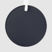 Blauwe koolstofvezel Nauwe jachtvlag Afdruk Ornament (achterkant)