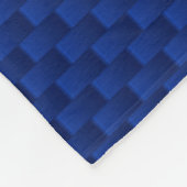 Blauwe koolstofvezel zoals een afdrukdecor fleece deken (Hoek)