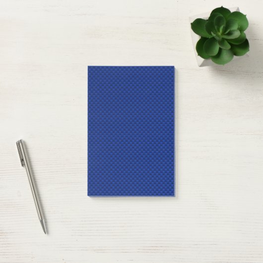 Blauwe koolstofvezel zoals een afdrukdecor post-it® notes (Kantoor)