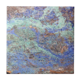 Blauwe koper tegeltje