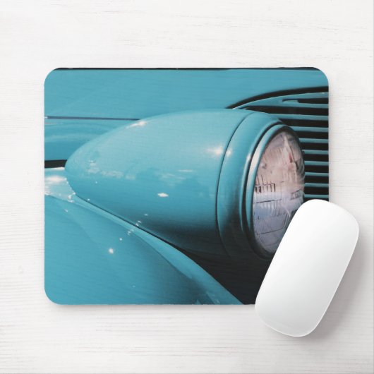 Blauwe koplamp muismat (Met muis)