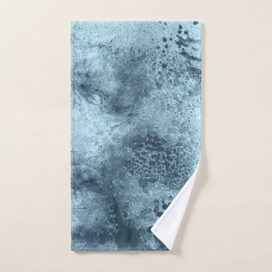 Blauwe koraal bad handdoek (Handdoek)