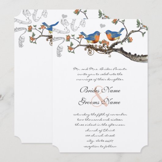 Blauwe koraal  blonvogels Weddenschappen Kaart (Voorkant / Achterkant)