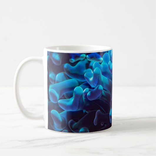 Blauwe koraal koffiemok (Links)