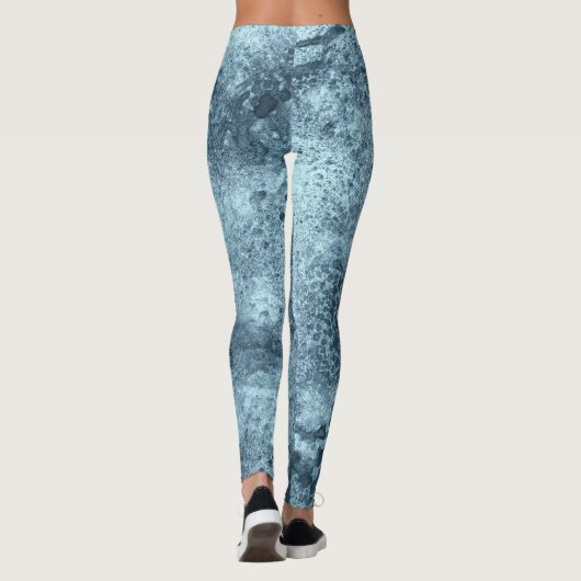 Blauwe koraal leggings (Achterkant)