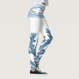 Blauwe koraal leggings