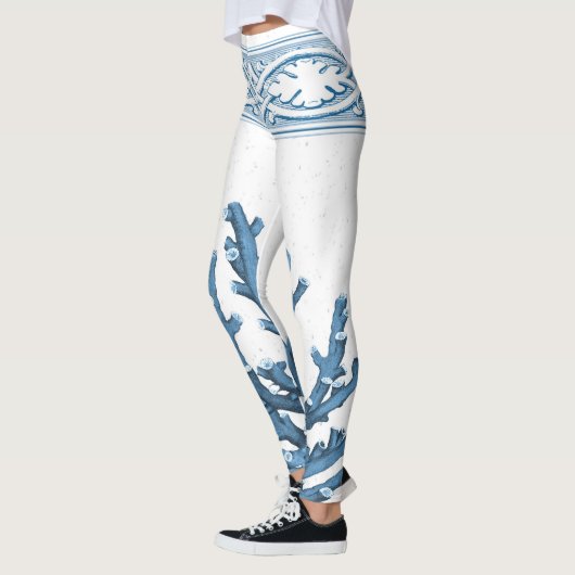 Blauwe koraal leggings (Links)