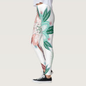 Blauwe Koraal Mandala Bloem Leggings (Links)