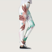 Blauwe Koraal Mandala Bloem Leggings (Rechts)