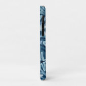 Blauwe Koraal Zeester Strand Patroon Case-Mate iPhone Case (Achterkant/links)