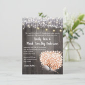 Blauwe koraalhardeboom Bossen legante bruiloft Kaart (Staand voorkant)