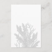 Blauwe koralen onder het Zee huwelijk Informatiekaartje (Achterkant)