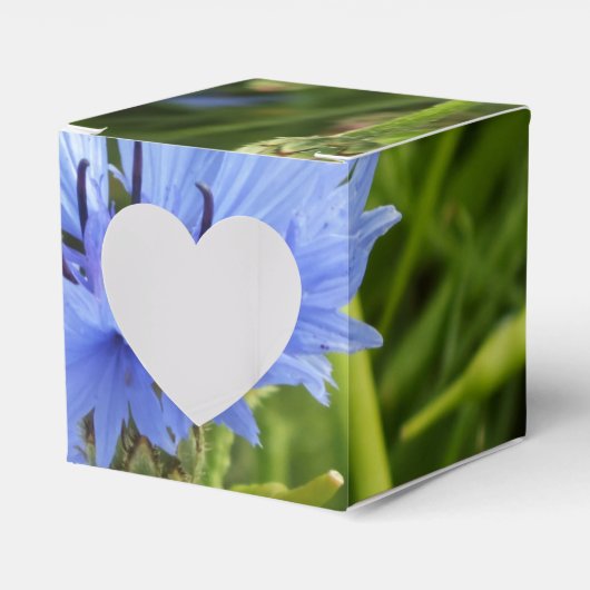blauwe korenbloem bedankdoosjes (Voorkant Zijde)