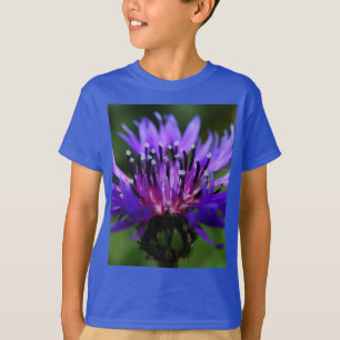 Blauwe Korenbloem Bloesem Bloemen Vrede Liefde Lot T-shirt