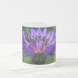 Blauwe Korenbloem Bloesem Vrede Liefde Bestemming Matglas Koffiemok