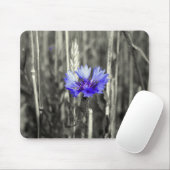 Blauwe korenbloem muismat (Met muis)