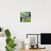 Blauwe Korenbloem Print (Thuiskantoor)
