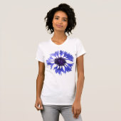 Blauwe korenbloem t-shirt (Voorkant volledig)