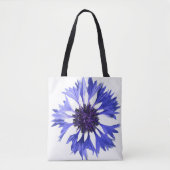 Blauwe korenbloem tote bag (Voorkant)