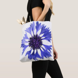 Blauwe korenbloem tote bag