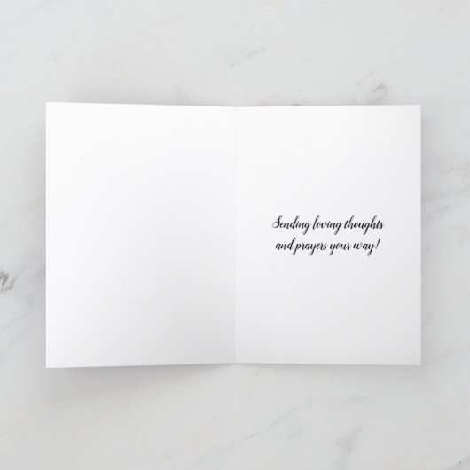 Blauwe Korenbloemen Bloemige Beterschap Kaart (Binnen)