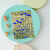 Blauwe Korenbloemen Bloemige Beterschap Kaart