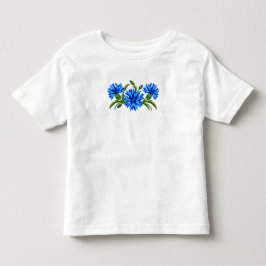 Blauwe Korenbloemen Kinder Shirts