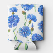 Blauwe korenbloemen: waterverf bloemennaadloos. blikjeskoeler (Achterkant)