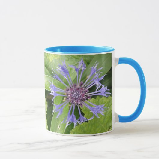 Blauwe kornbloem Mok (Rechts)