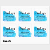 Blauwe korting voor kleine bedrijven op basis van vierkante sticker (Vel)