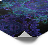 Blauwe kosmische bloem, #1 poster (Hoek)