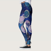 Blauwe kosmische Orbs Leggings (Links)