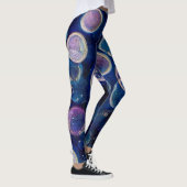 Blauwe kosmische Orbs Leggings (Rechts)