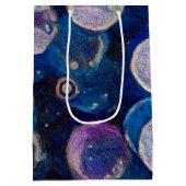 Blauwe kosmische Orbs Medium Cadeauzakje (Achterkant)