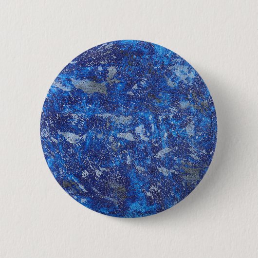 Blauwe kosmos #2 ronde button 5,7 cm (Voorkant)