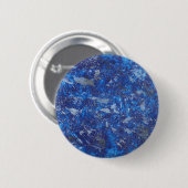 Blauwe kosmos #2 ronde button 5,7 cm (Voorkant /achterkant)