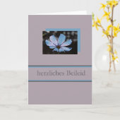 blauwe kosmos duitse sympathiekaart kaart (Gele Bloem)