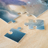 Blauwe kosmos legpuzzel (Zijkant)