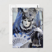 Blauwe kostuum briefkaart (Voorkant / Achterkant)