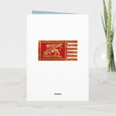 Blauwe kostuum kaart (Achterkant)