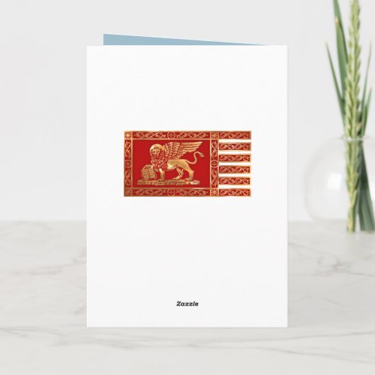 Blauwe kostuum kaart (Achterkant)